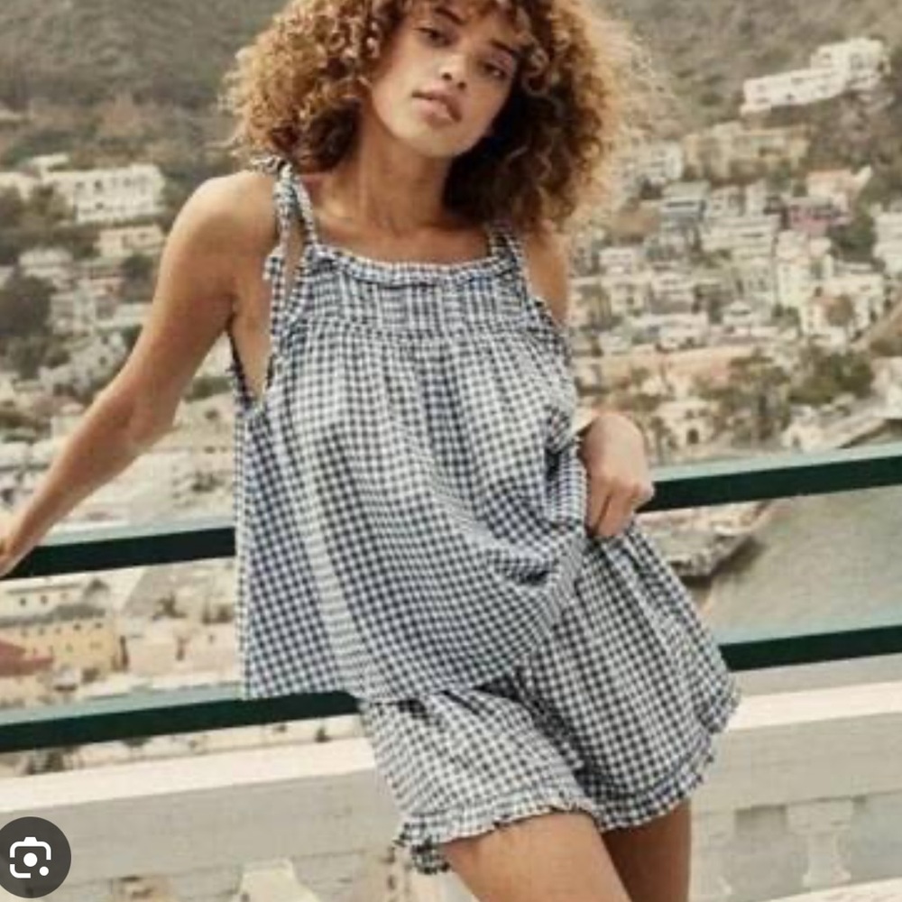 Doen Fleurette Gingham Top